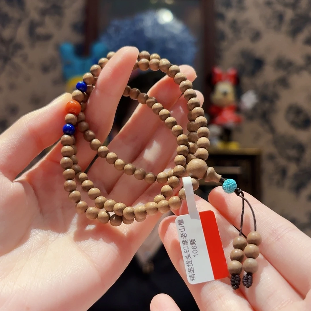 檀香木手串未镶嵌多样性发其一