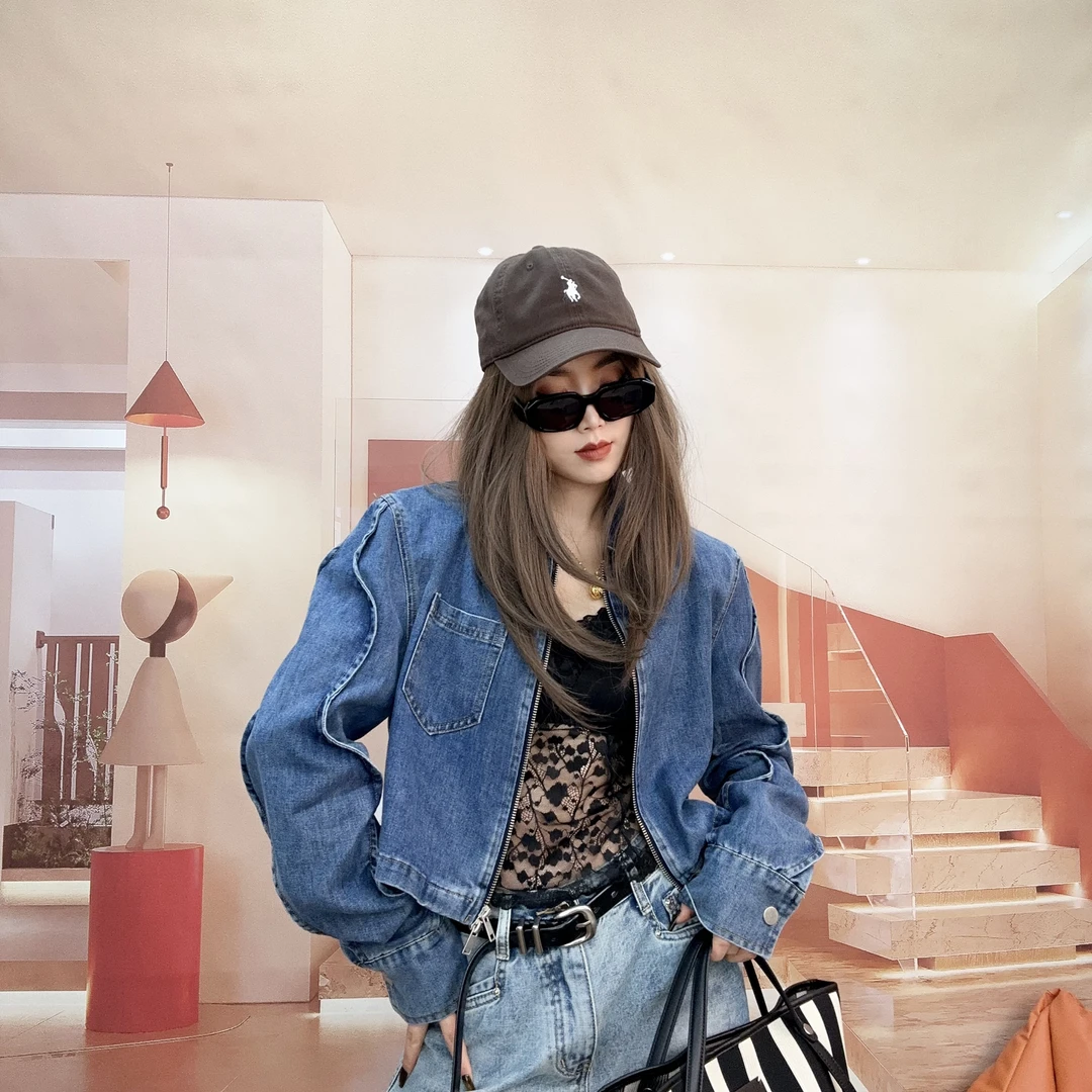 《嘉怡推荐》2025花边飞袖短款衬衣外搭