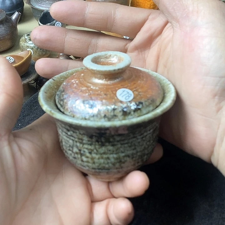 杯清*手工粗陶、柴烧茶器
