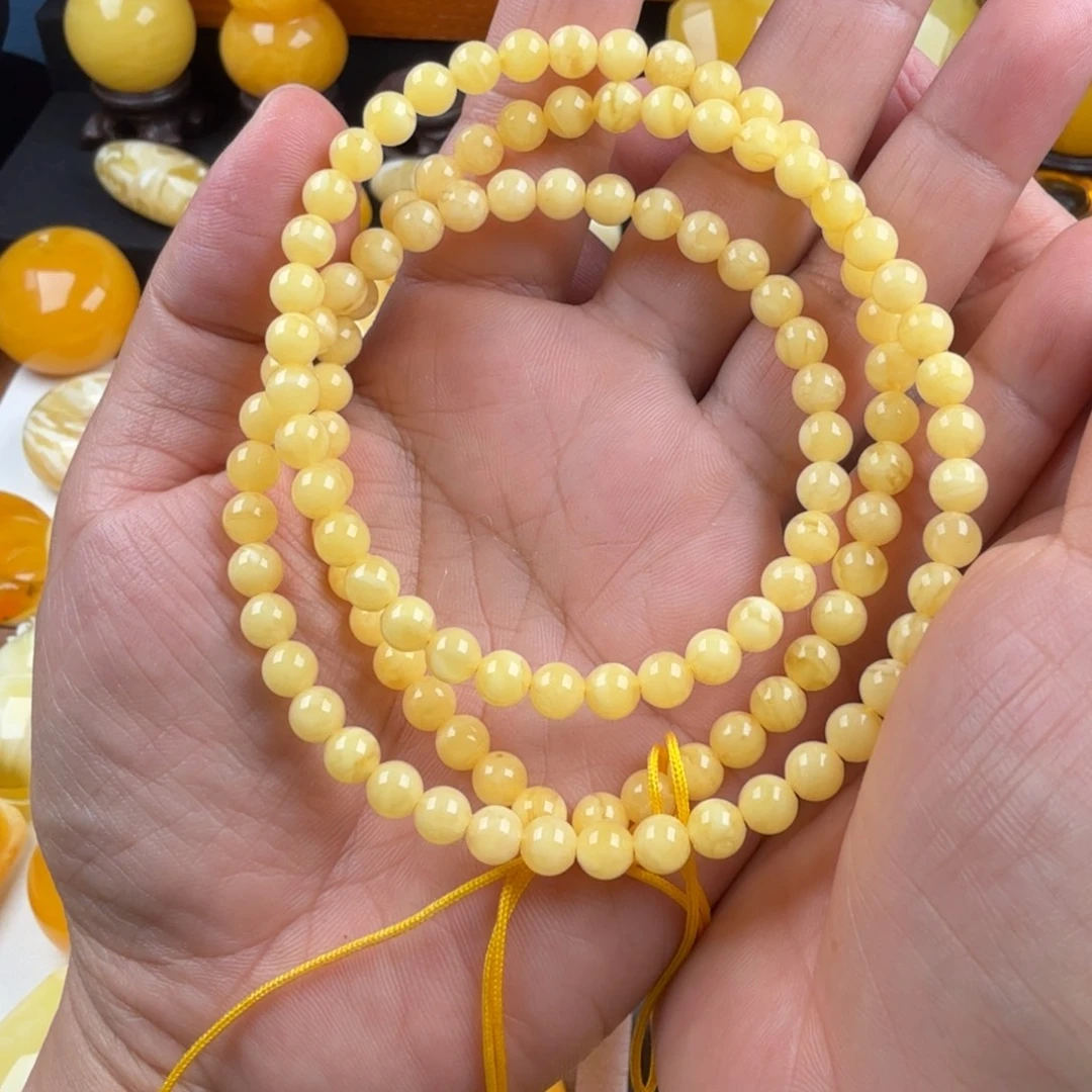 琥珀未镶嵌颈饰纯天然琥珀蜜蜡