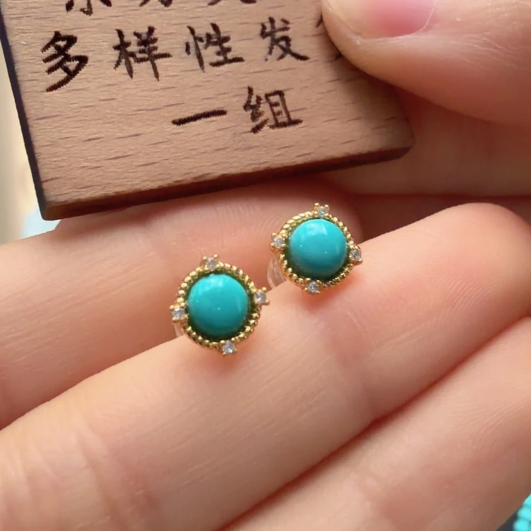 绿松石银S925镶嵌颈饰