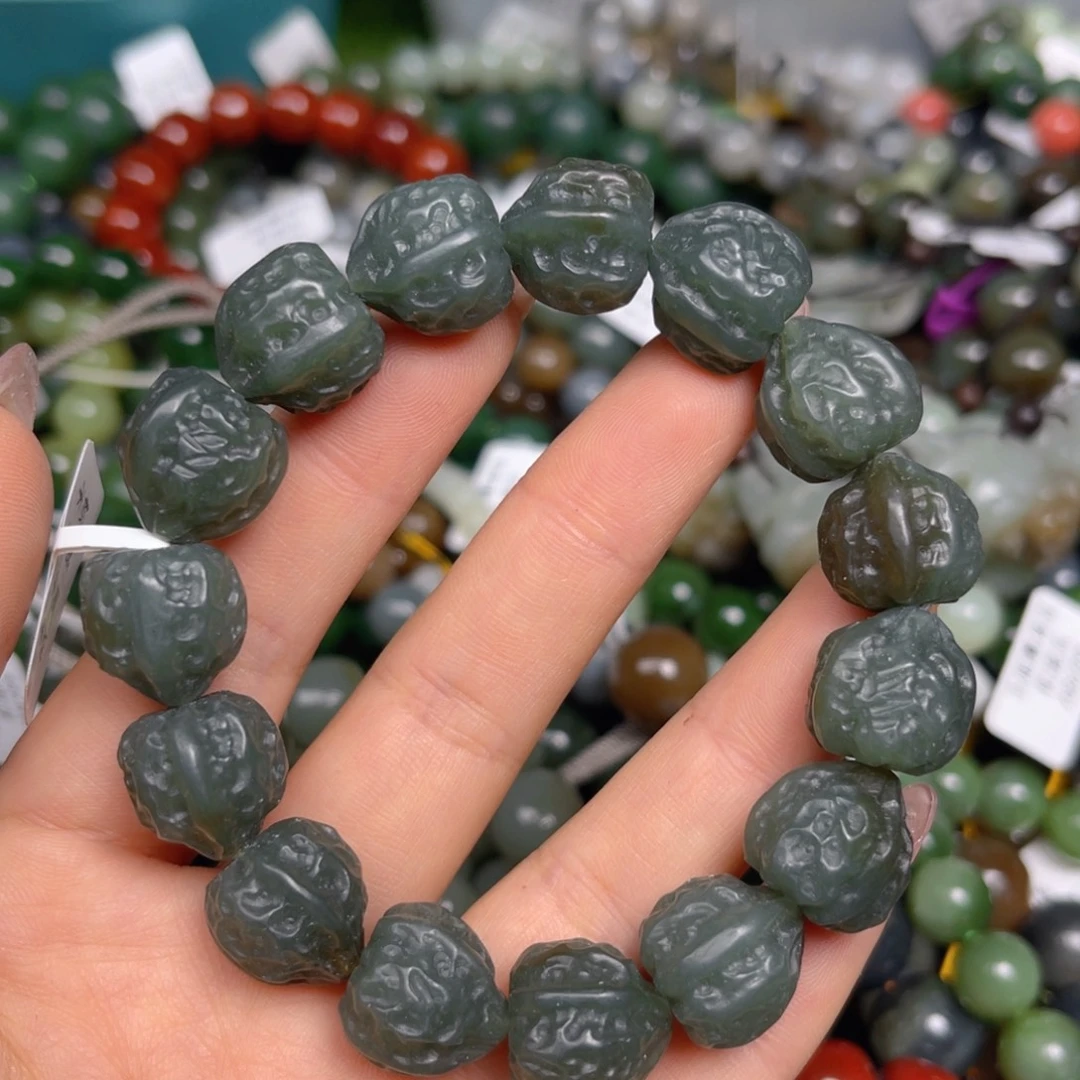 和田玉未镶嵌手链