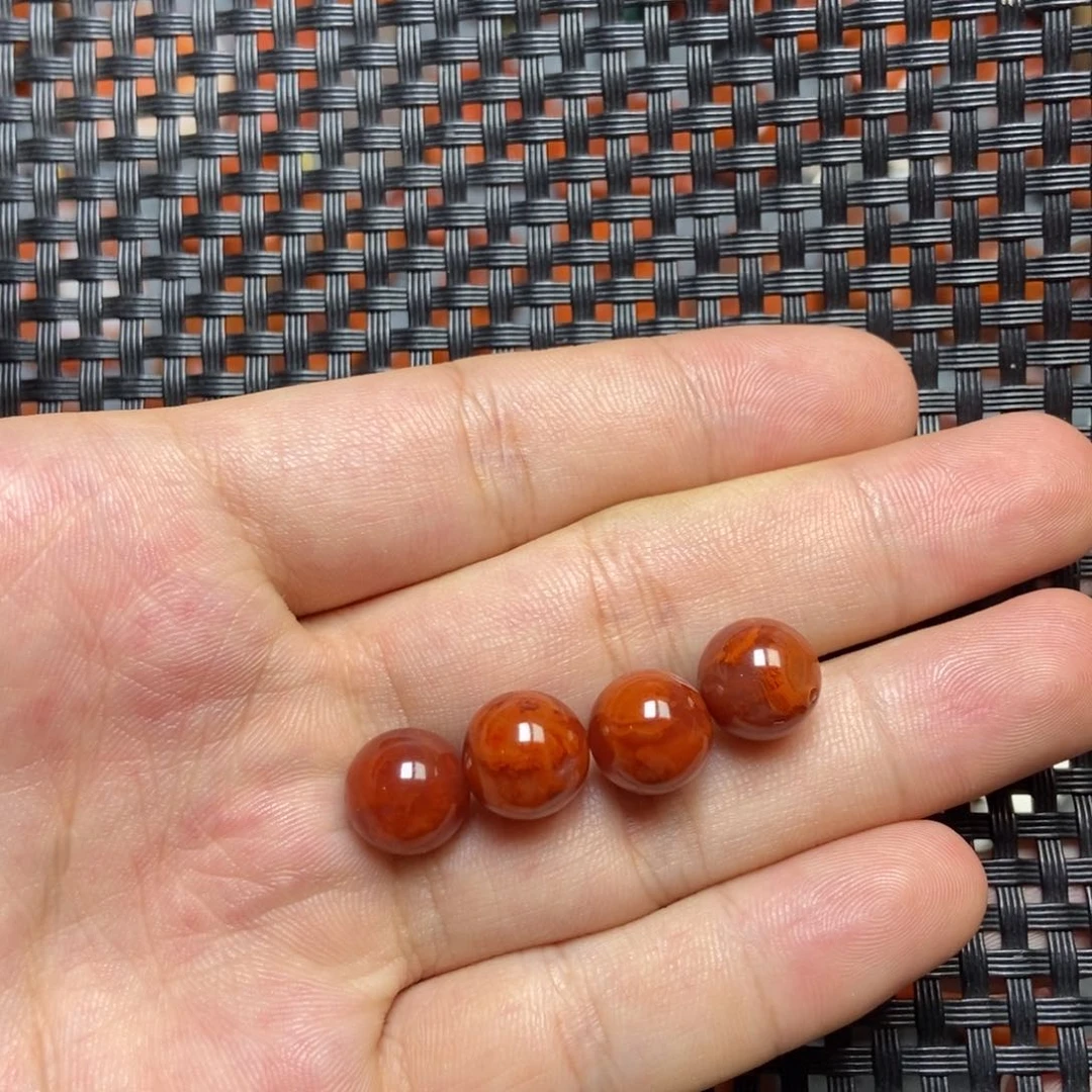 皮****南红玛瑙配饰未镶嵌10mm