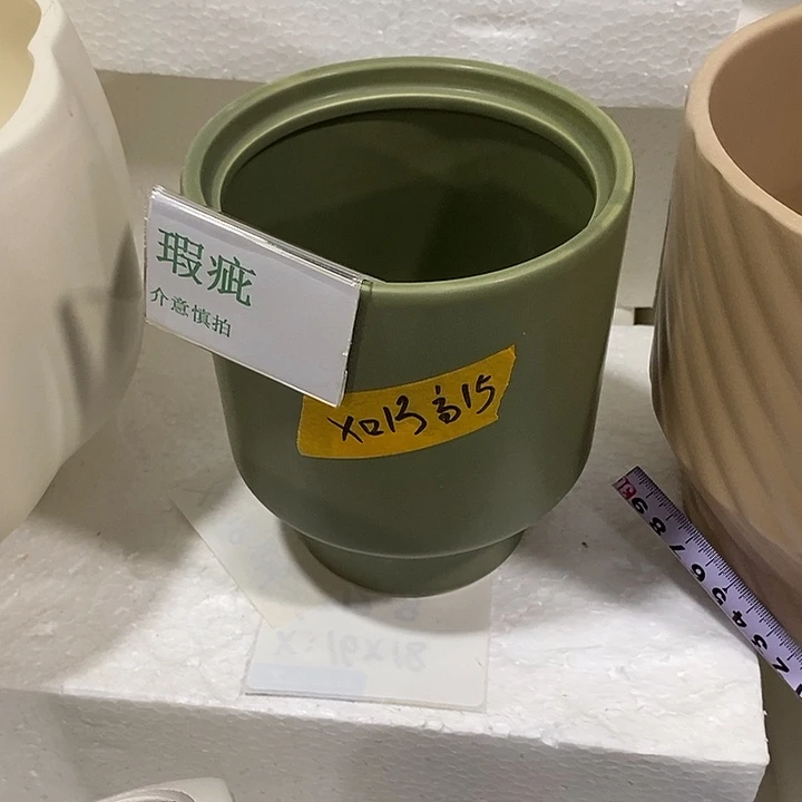 段泥花盆多肉植物盆瑕疵有孔