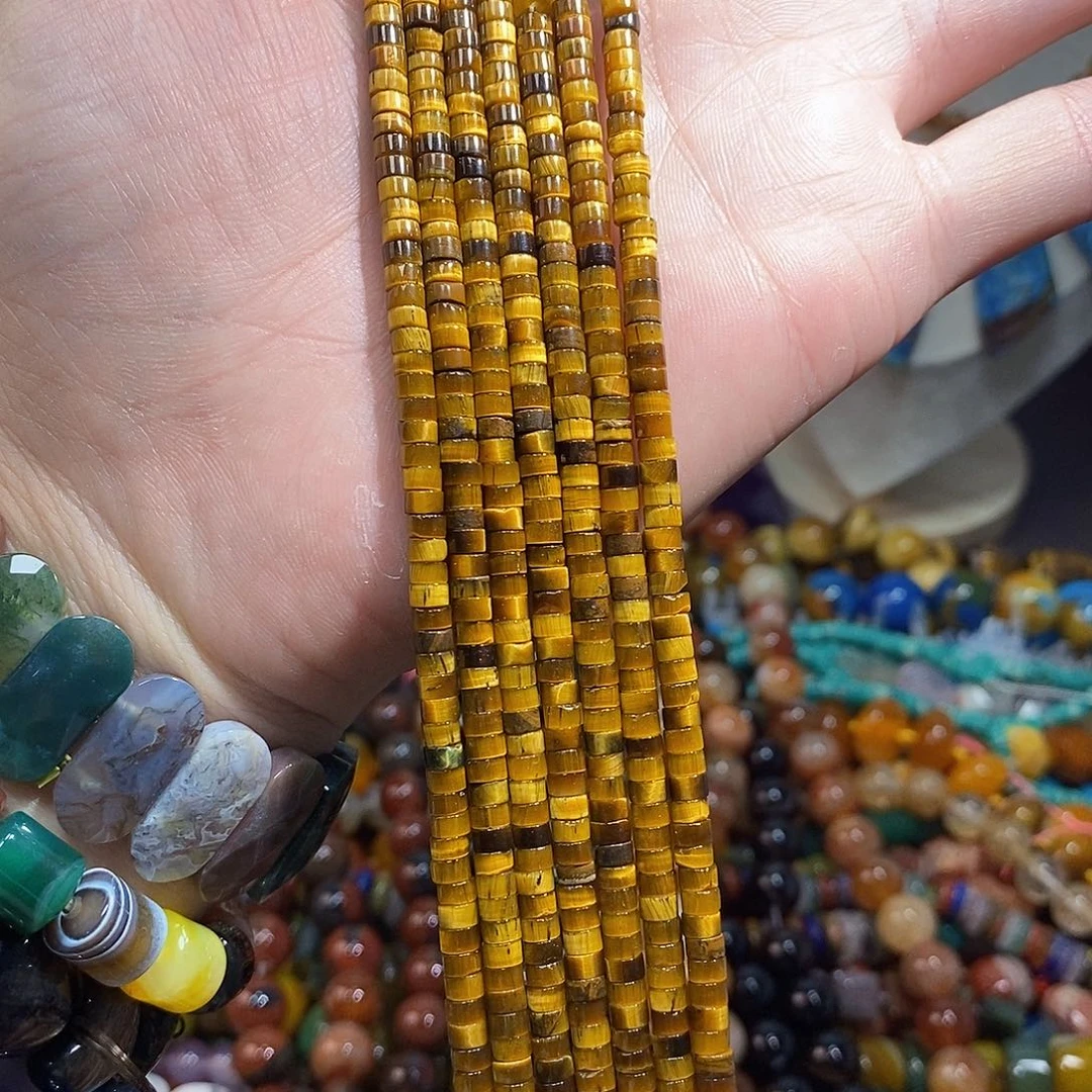 石英质玉未镶嵌，A品虎眼直切4mm，