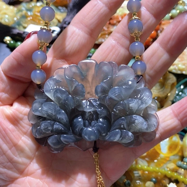 岫玉毛衣链未镶嵌