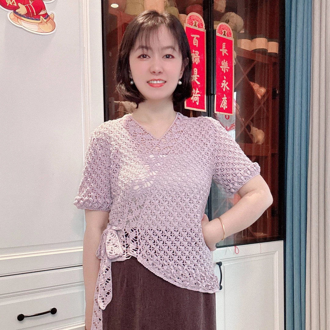 《槿荷》上衣视频教程+电子图解