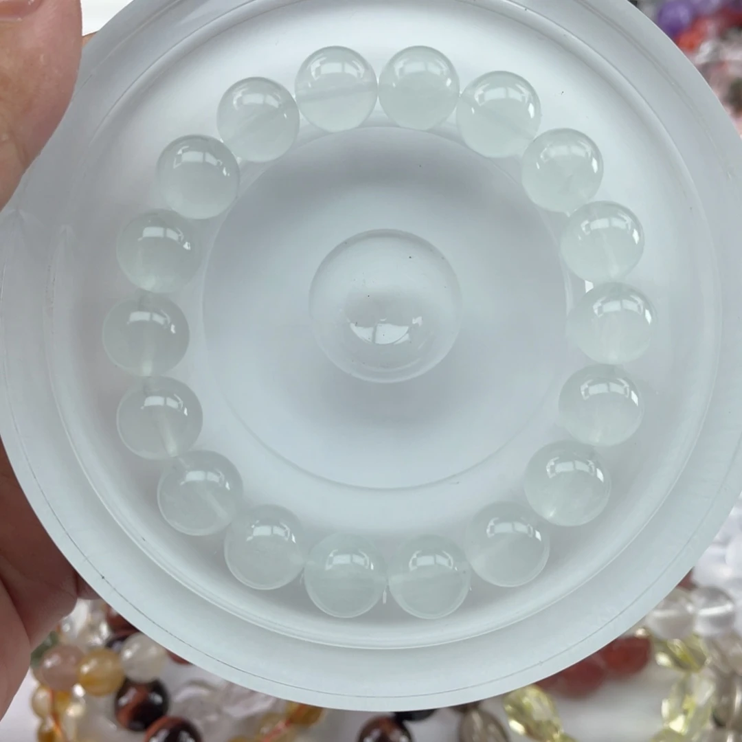 手串未镶嵌水晶016薄荷绿萤石10m+