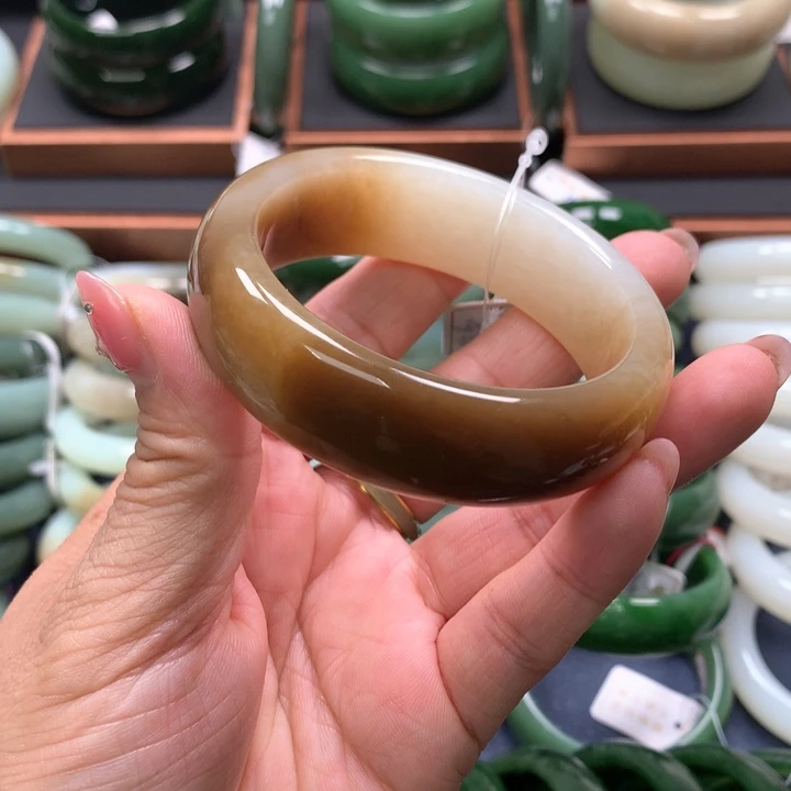 【闪购商品】未镶嵌手镯和田玉（糖玉）14