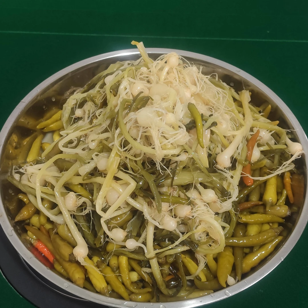 顺丰包邮富川农家特产腌制野生酸茭头酸辣椒各一斤/两斤