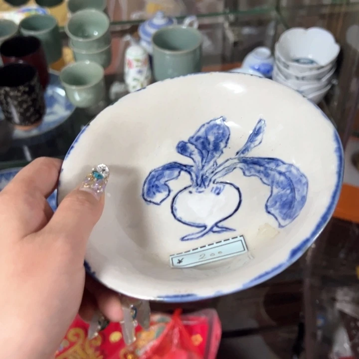 盖碗瓷器直播放漏中