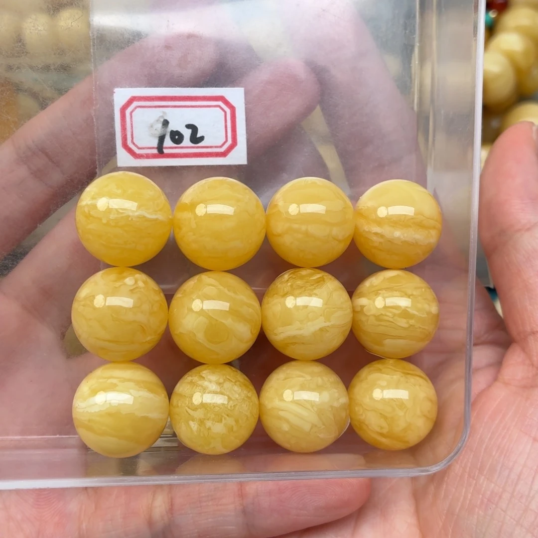 未镶嵌蜜蜡裸石秦**16+蜜蜡手串