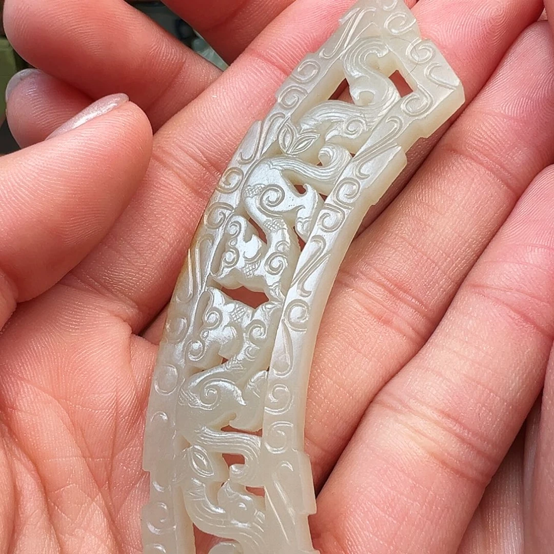 和田玉颈饰未镶嵌懒*蟆