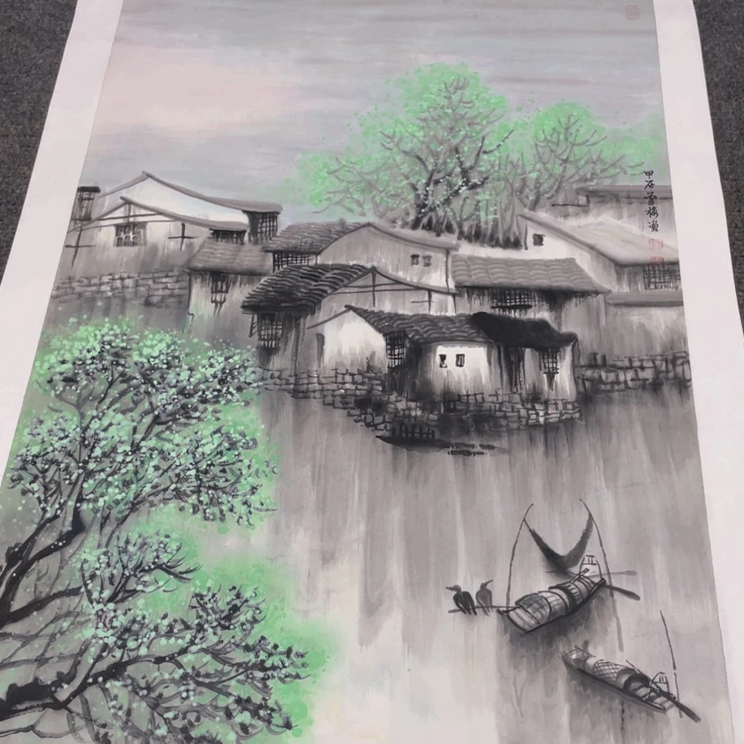 国画2.7平尺纯手绘国画作品