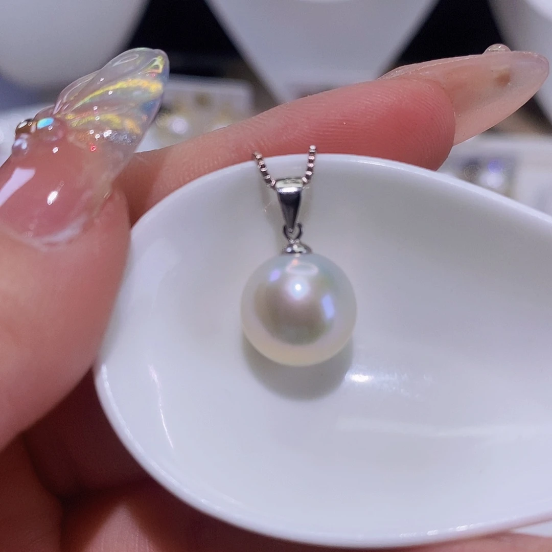 淡水珍珠颈饰银S925镶嵌