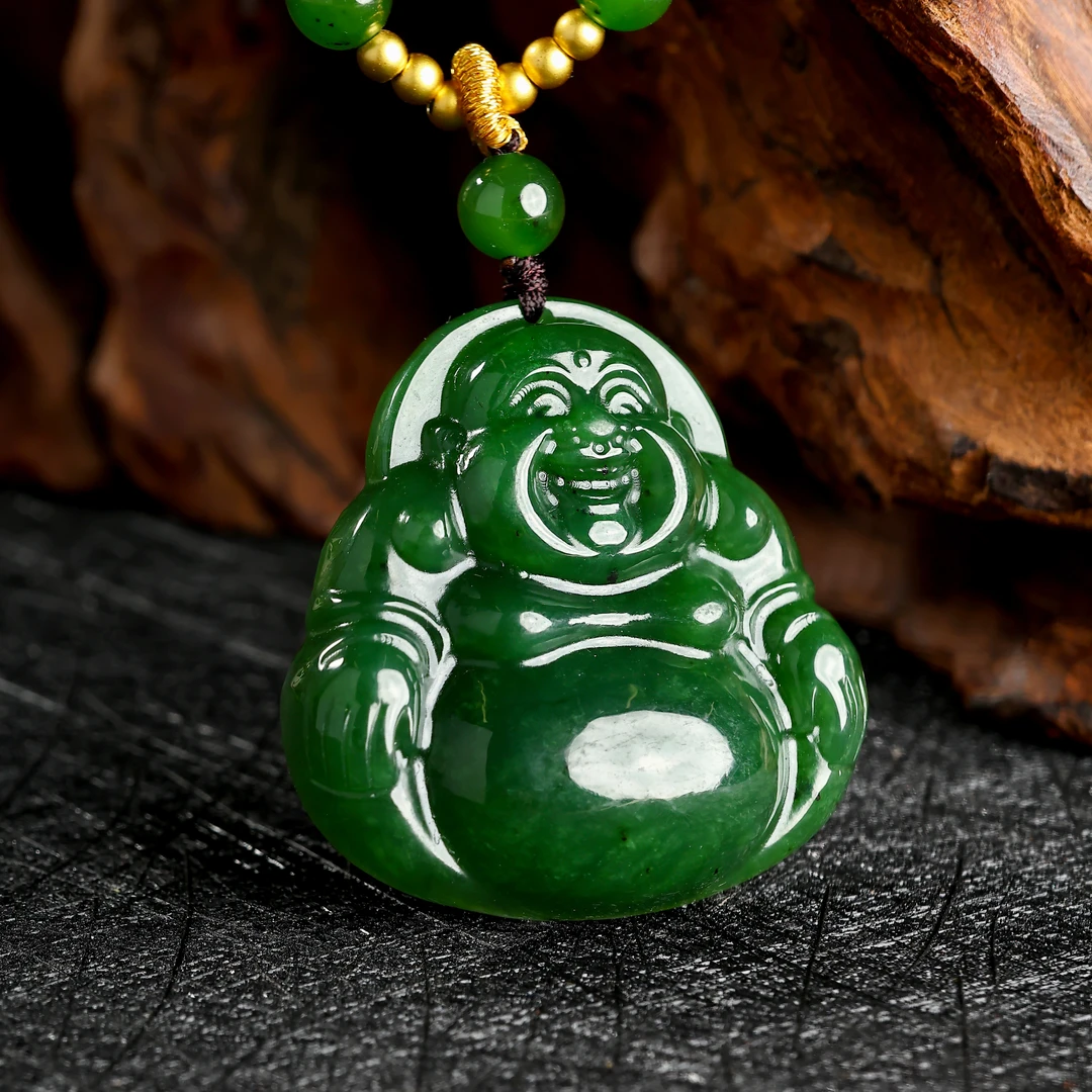 【瑞禧】KJ618和田玉碧玉佛公项链吊坠多样性发一件佛公
