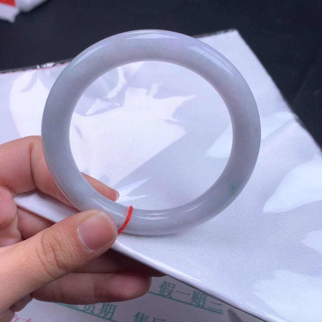 翡翠手镯未镶嵌64号58.3圆条