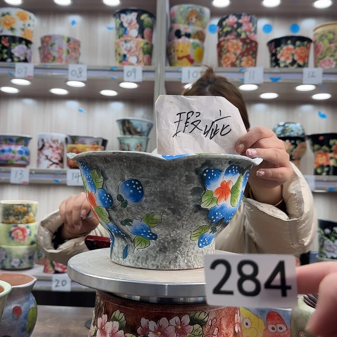 紫砂花盆瑕疵瑕疵284