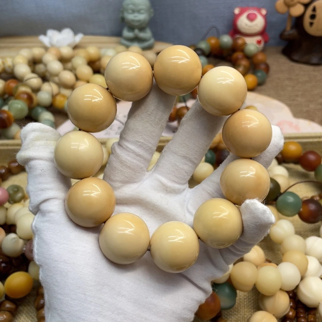 菩提根/象牙果吊坠24干磨瑕疵牙果圆珠681