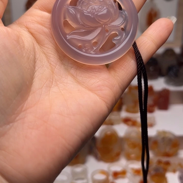 玛瑙/玉髓合金吊坠