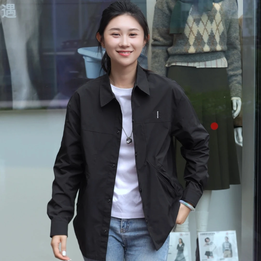 2025男士秋装新款春秋季翻领夹克简约潮流外套上衣休闲韩版褂子