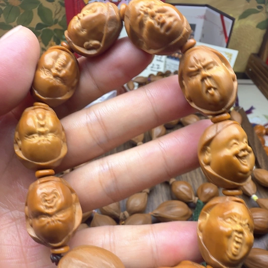 橄榄核手串/手链橄榄核雕刻Q