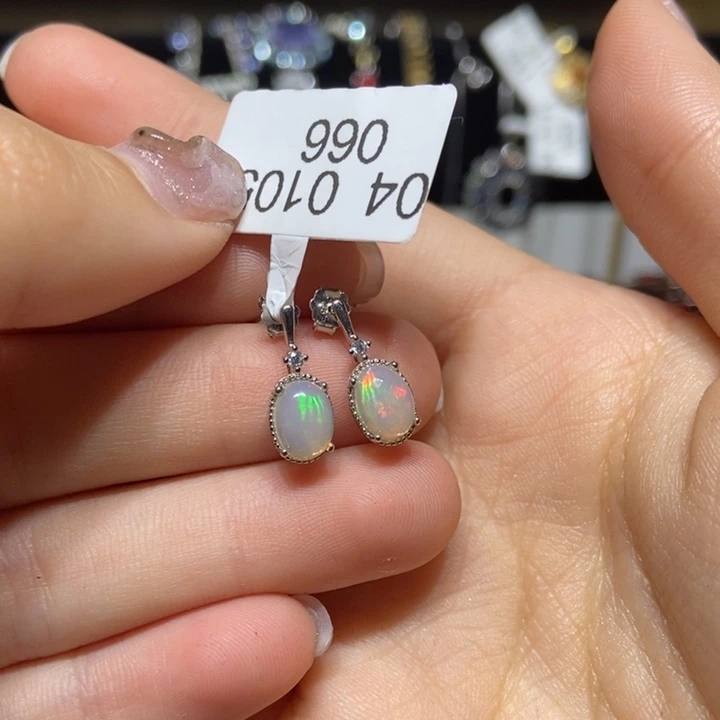 欧泊珠宝奇石银S925镶嵌