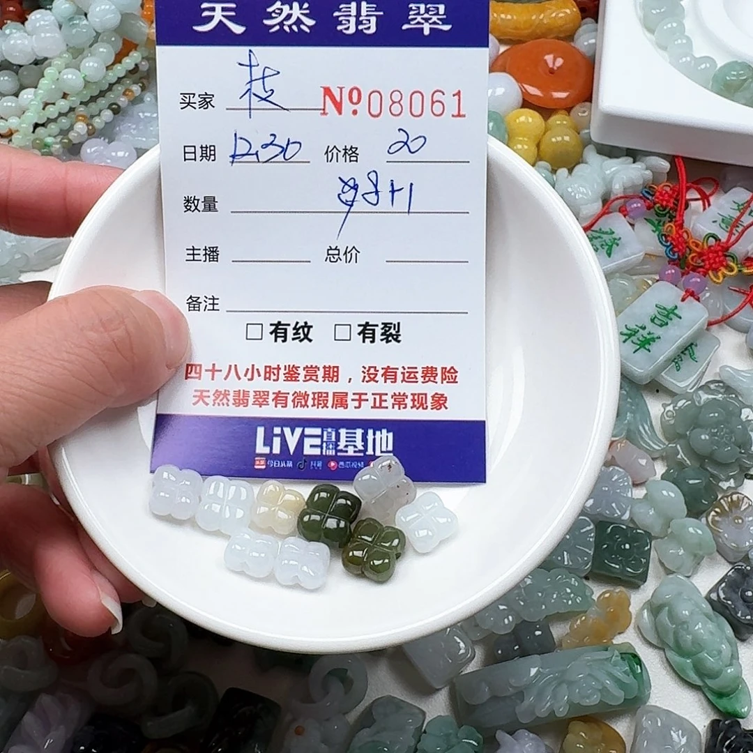 枝***叶翡翠未镶嵌颈饰55565