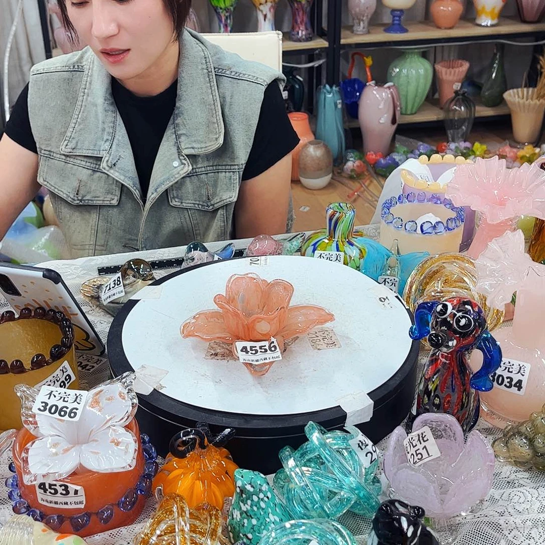 4556烛台花 家悦琉璃工艺品
