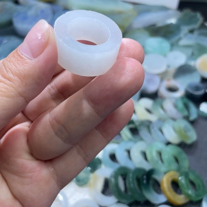 定制翡翠未镶嵌天然翡翠15-23白月光