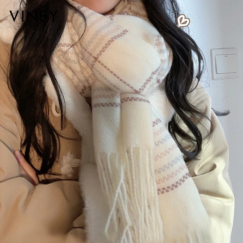 Viney围巾女冬季高级感颜值围脖氛围感披肩生日圣诞礼物送女生