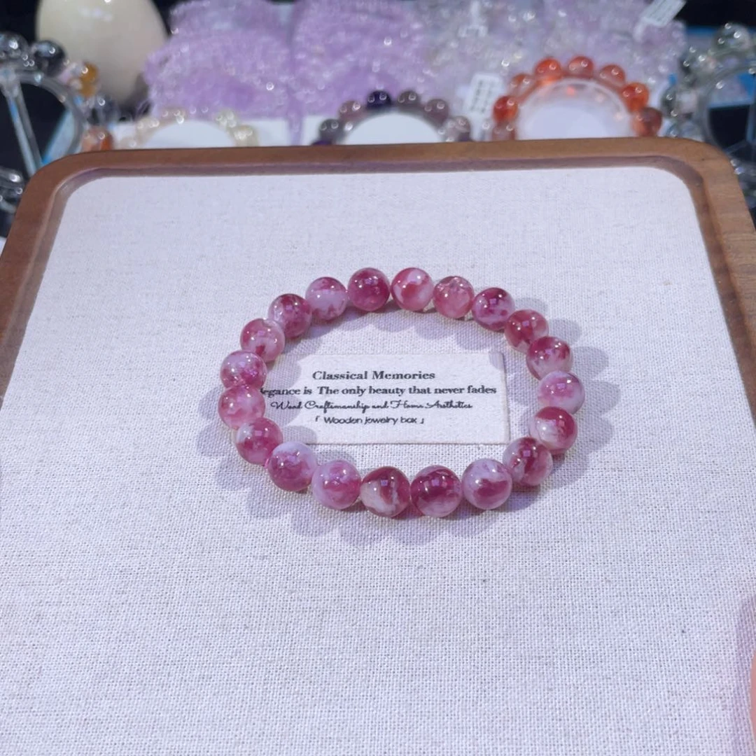 未镶嵌颈饰水晶手链粉祖母晶