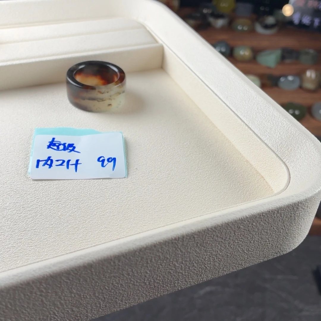 超***园蛇纹石玉未镶嵌戒指