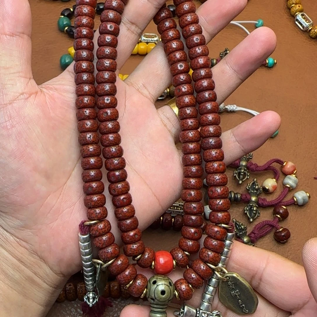 泥塑星月菩提手串珠形