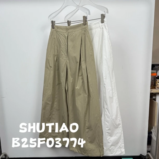 【SHUTIAO】2025夏季：新款小众设计款裤子B25F03774