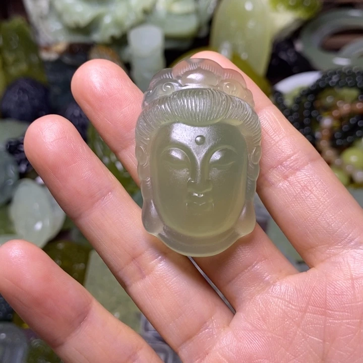 岫玉未镶嵌岫玉挂件…***金