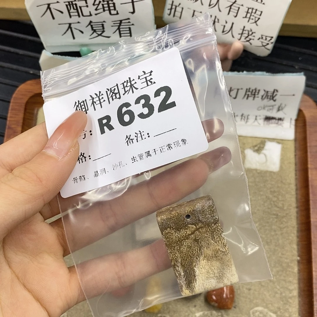 硅化珊瑚（珊瑚玉）未镶嵌颈饰小*豆