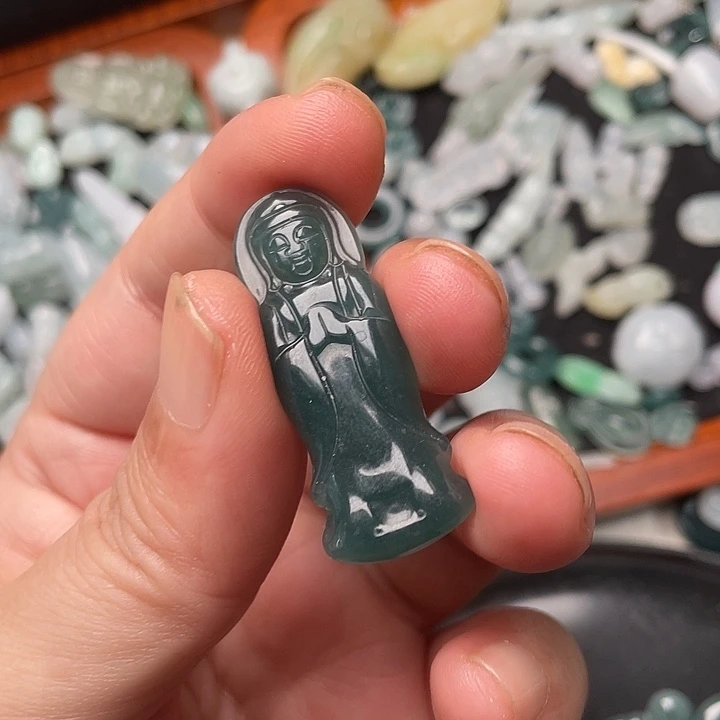 非金属天然观音吊坠