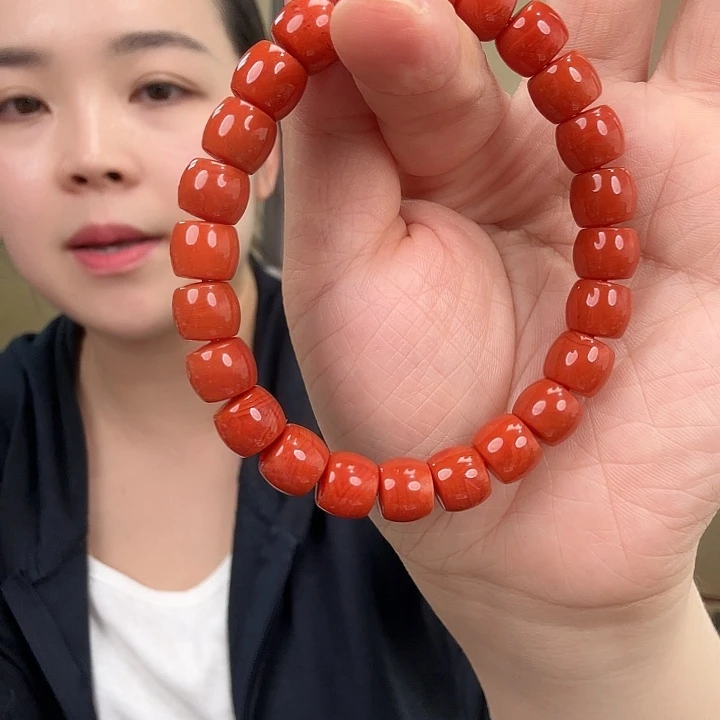 未镶嵌手串南红玛瑙9.5+