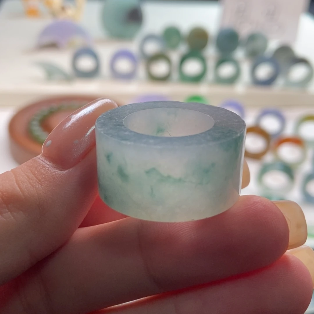 未镶嵌定制翡翠定制宽版小碎花