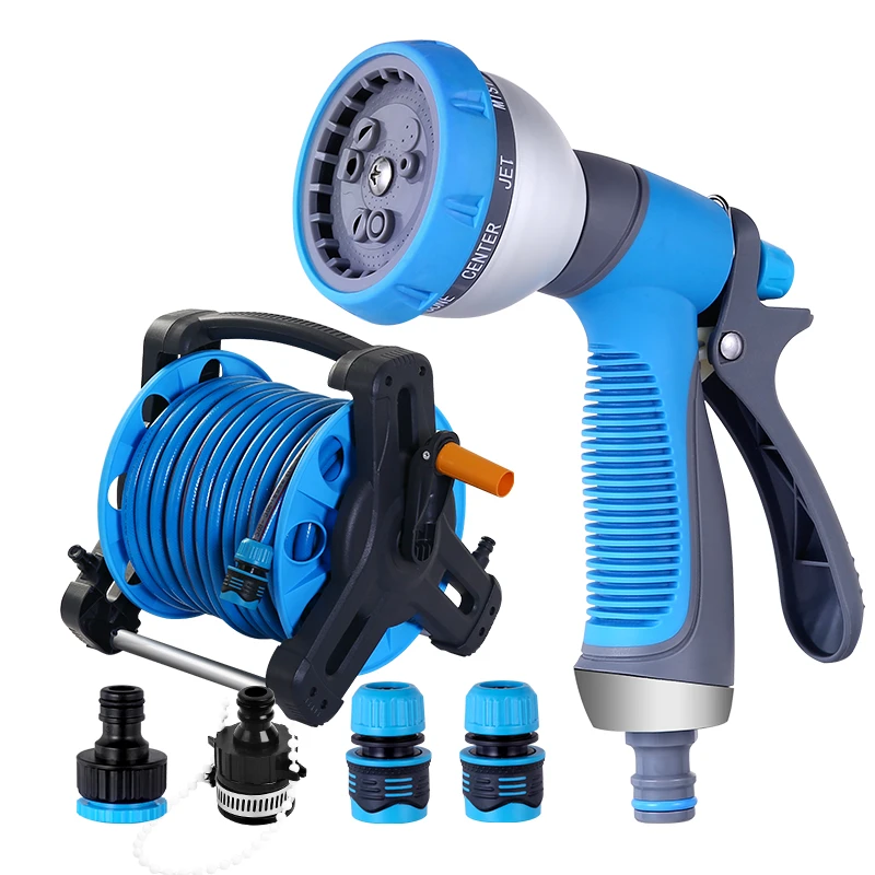 KIM YUAN浇花水枪洗车喷头水管车收纳花园洒水水管软管支架