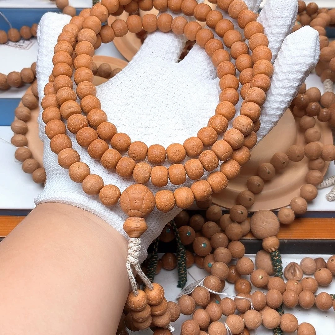 赤***紫手串凤眼菩提藏式108一物一用10.5➕