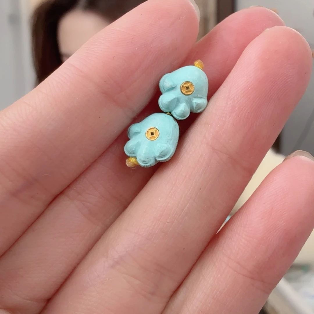 绿松石未镶嵌珠宝半成品