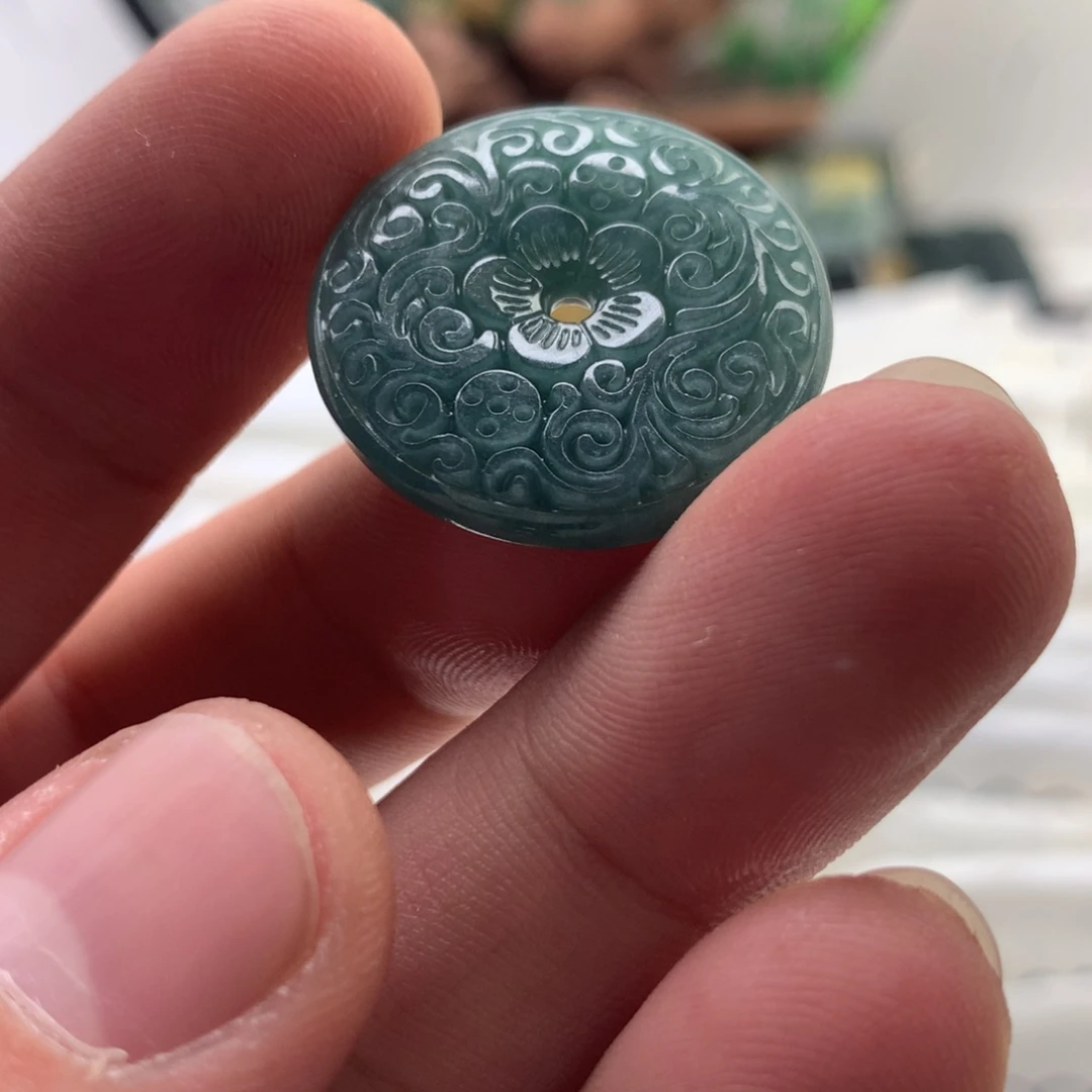 颈饰未镶嵌翡翠扣子