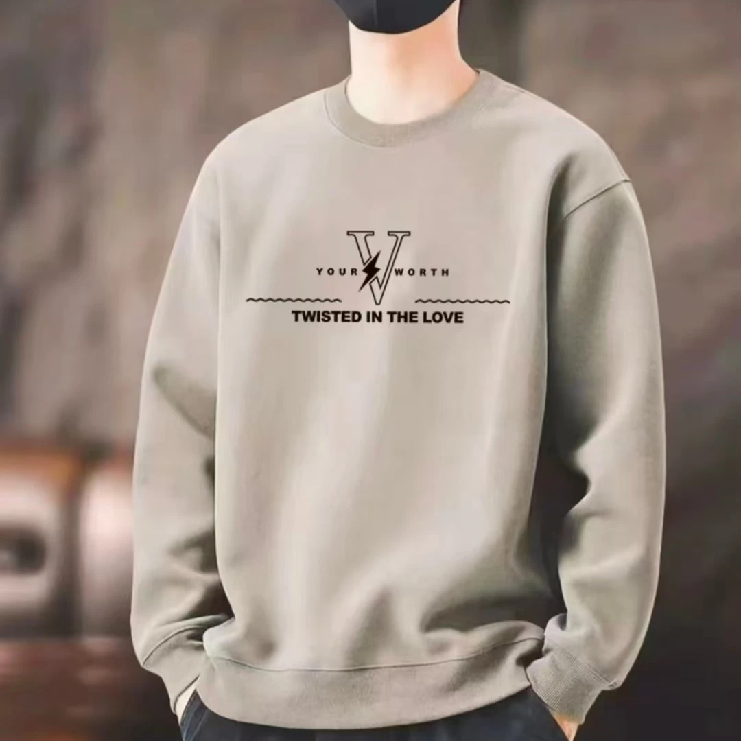 YY[一折粉丝福利]2025秋季圆领卫衣印花男生休闲印花百搭男女同款