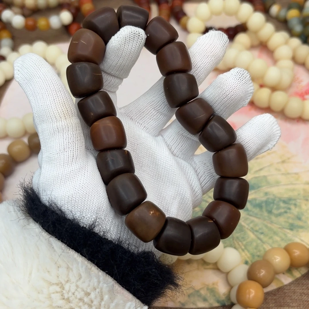 菩提根/象牙果吊坠18干磨瑕疵落地果肠671