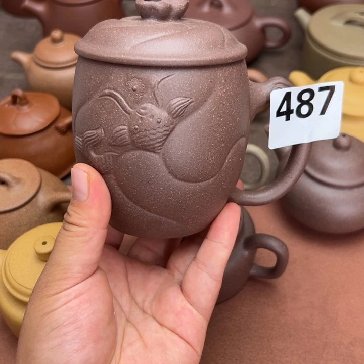 茶壶紫砂紫泥半手工350cc左右