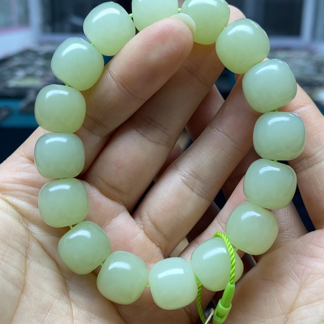 和田玉未镶嵌手链114