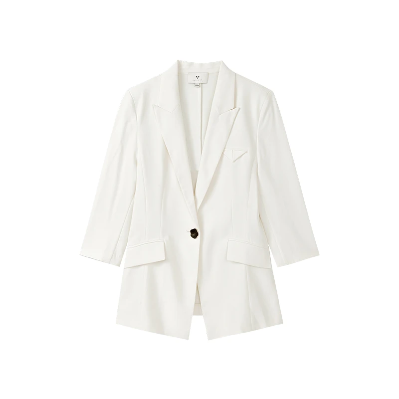 【九月专属】通勤简约中袖西装外套时尚休闲外套女X07AAS3029