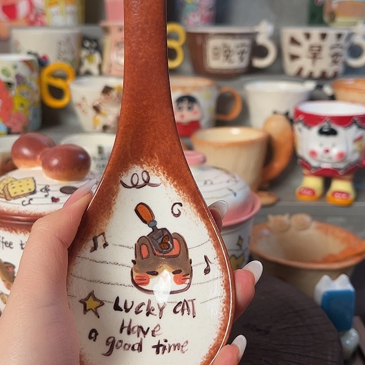 景德镇陶瓷可爱手绘杯